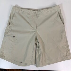 LL Bean Womens 10 Reg Water Repellant Nylon Trail Hiking Shorts Gorpcore Summer